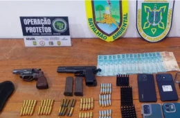 Quatro homens são presos com armas que seriam levadas para o sul do Amapá