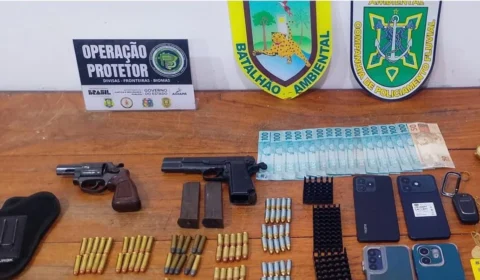Quatro homens são presos com armas que seriam levadas para o sul do Amapá