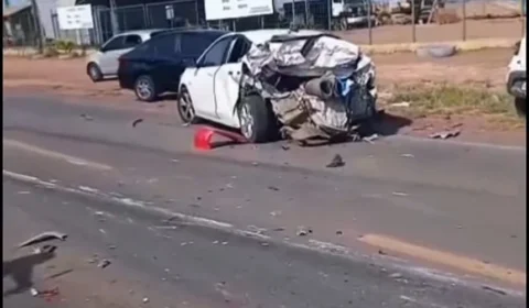 Caçamba perde controle e provoca acidente com seis carros em Boa Vista