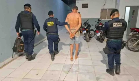 Após tiros e confusão, homem é preso com revólver de numeração raspada