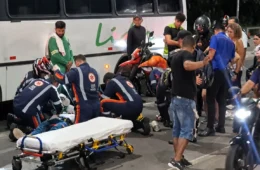 VEJA VÍDEO: Grave acidente deixa uma pessoa morta e outra ferida no Rapidão, em Manaus