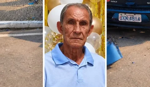 GRAVE: Idoso morre e duas pessoas ficam feridas em grave acidente em Ji-Paraná