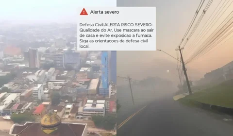 URGENTE! Manaus lidera ranking das cidades com o ar mais poluído do Brasil em meio à fumaça