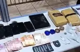 Cinco são presos e um adolescente é apreendido com maconha e cocaína na zona Leste