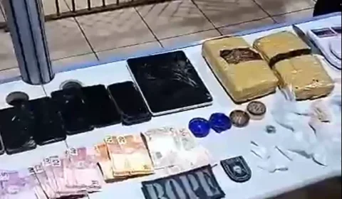 Cinco são presos e um adolescente é apreendido com maconha e cocaína na zona Leste