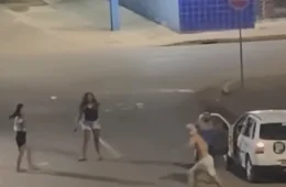 VEJA O VIDEO | homem agride mulher e confusão termina em novas tentativas de ataque