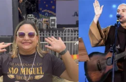 “Ele marcou minha história”, diz devota que chegou às 7h para ver Frei Gilson em Belém
