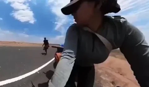 VEJA VÍDEO: Ciclista que viajava sozinha pela África registra perseguição por homem com facão no Quênia
