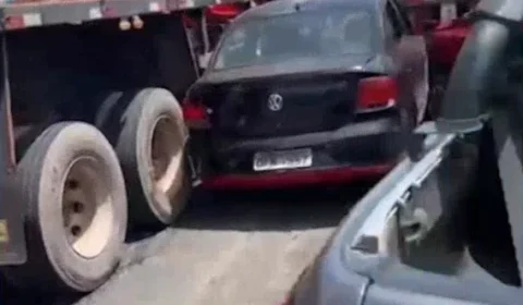 AGORA | Trânsito volta ao normal no Entroncamento após acidente com caminhão desgovernado