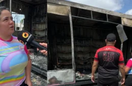 “Meu coração está partido”: incêndio destrói loja e deixa comerciante desolada