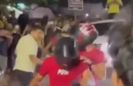 VEJA O VÍDEO | Confusão entre apoiadores de Lula e Flávio Bolsonaro em Santarém