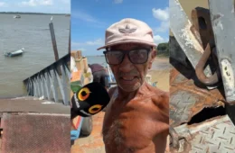 VEJA O VÍDEO | Trapiche volta a afundar e dificulta trabalho de comerciantes e carregadores