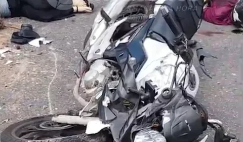 IMAGENS FORTES | Acidente na Rodovia Mário Covas fere gravemente piloto e passageira