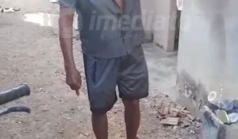VEJA O VÍDEO | Suspeito de abusar da própria neta ameaça matar mãe da criança com facão