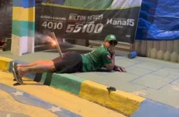 Apoiador viraliza ao comemorar resultado das eleições com fogos de artifício em local  ‘inusitado’