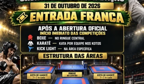 Mais de 15 lutas e entrada grátis: Open BKK promete agitar Porto Velho