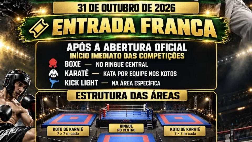 Mais de 15 lutas e entrada grátis: Open BKK promete agitar Porto Velho