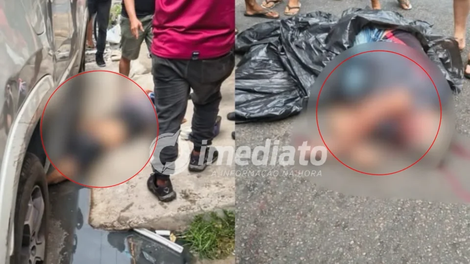 CHOCANTE: Idoso é atropelado ao atravessar avenida e motociclista é lançado para baixo de carro