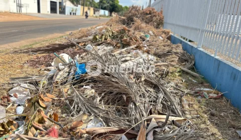 Moradores denunciam acúmulo de lixo na rua Raimundo Filgueiras, no bairro Buritis, em Boa Vista