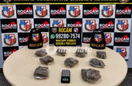 BANDIDOS EM FUGA: gangue abandona sacola com drogas e balança de precisão em “bocada”