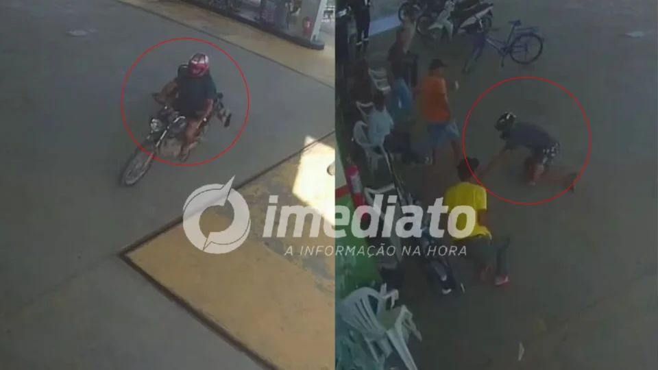 VEJA VÍDEO: Motociclista suspeito de embriaguez invade loja e causa prejuízo de R$ 3,5 mil