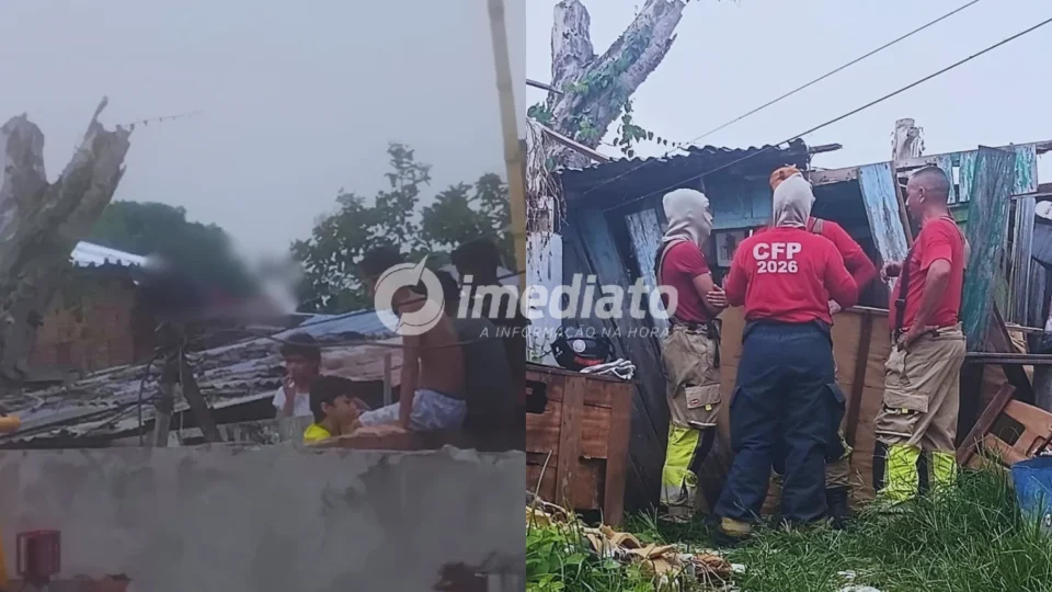 VEJAS AS IMAGENS: homem morre após sofrer descarga elétrica enquanto realizava serviço em telhado