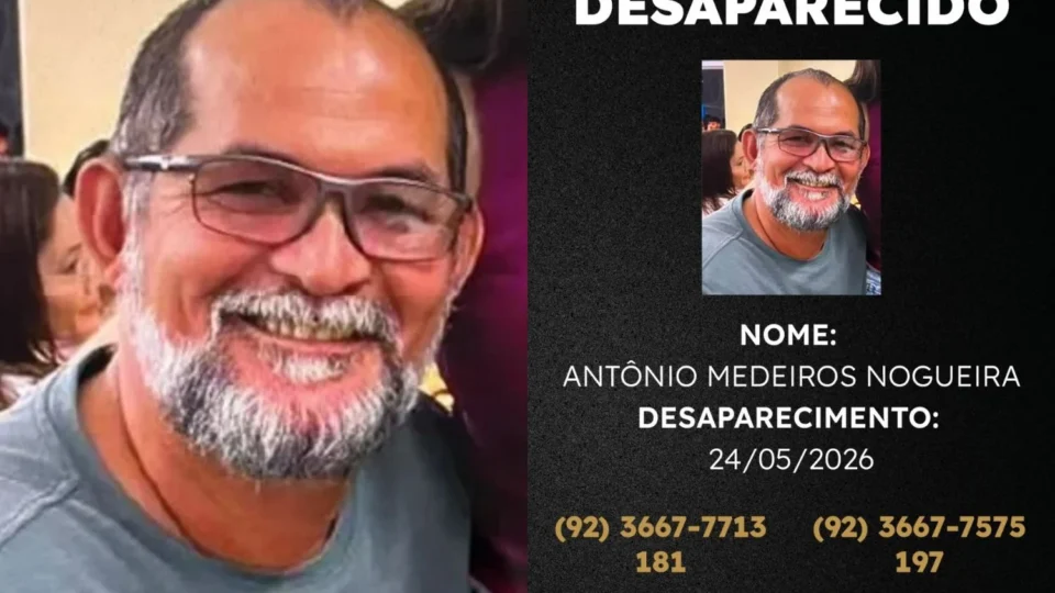 Homem sai do trabalho e desaparece na zona norte de Manaus