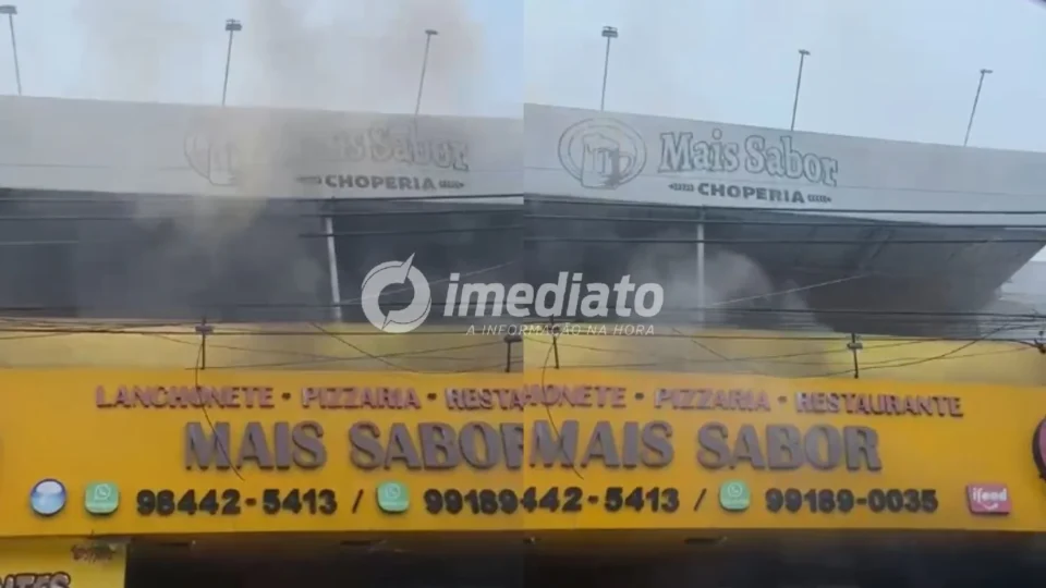 VEJA VÍDEO: Incêndio atinge restaurante no bairro Betânia, em Manaus