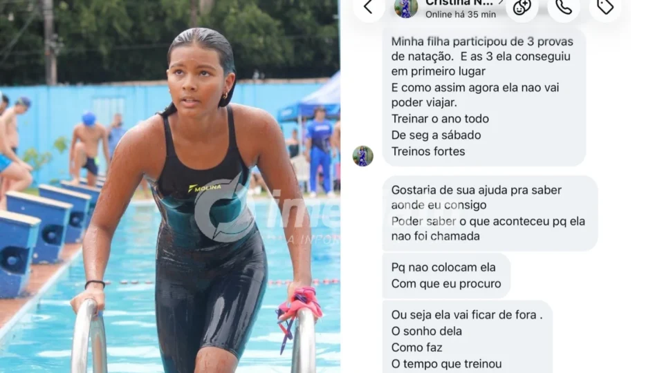 Falha na comunicação ameaça participação de nadadora de Rondônia nos Jogos da Juventude