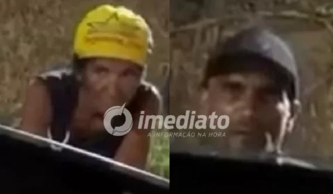 VEJA IMAGEM: Dupla é procurada após ser filmada ateando fogo em área de mata em Manaus