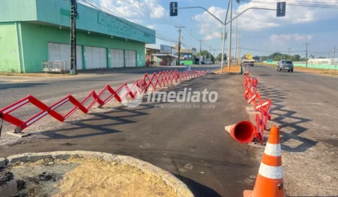 Obra de drenagem altera trânsito na Avenida Brasil, em Boa Vista
