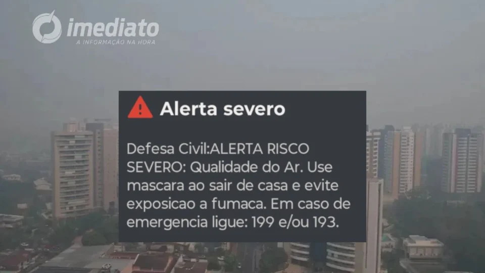 Defesa Civil emite alerta de risco severo para a qualidade do ar em Manaus