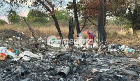 Terreno abandonado vira ponto de consumo de drogas e acumula lixo em Boa Vista