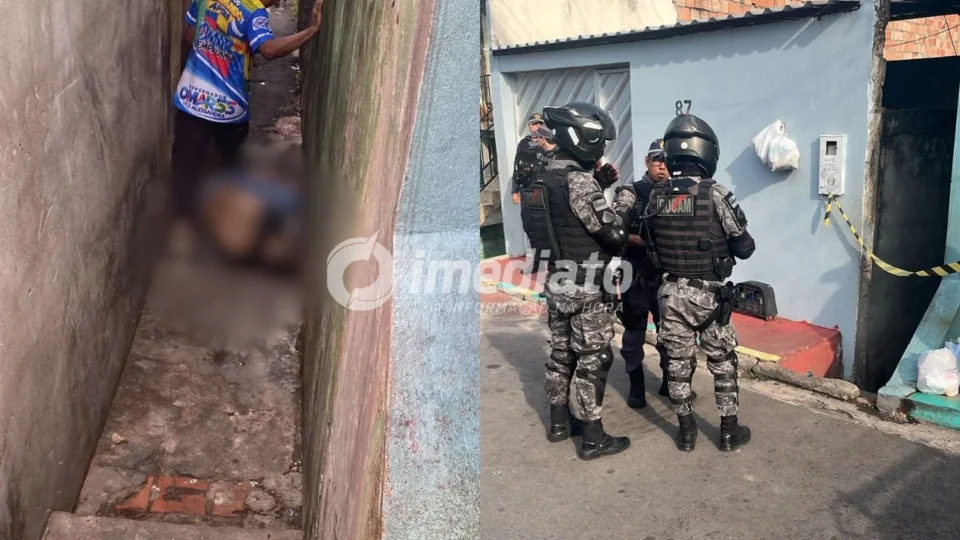IMAGENS CHOCANTE: homem é encontrado morto com pés, mãos e boca amarrados em beco na Compensa
