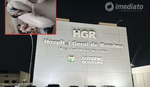 CAOS NA SAÚDE: lixo se acumula em salas de internação do Hospital Geral de Roraima e expõe descaso do governo