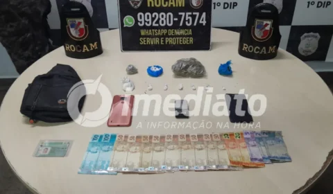 VEJA VÍDEO: Foragido por tráfico é capturado com drogas e dinheiro durante fuga no Japiim
