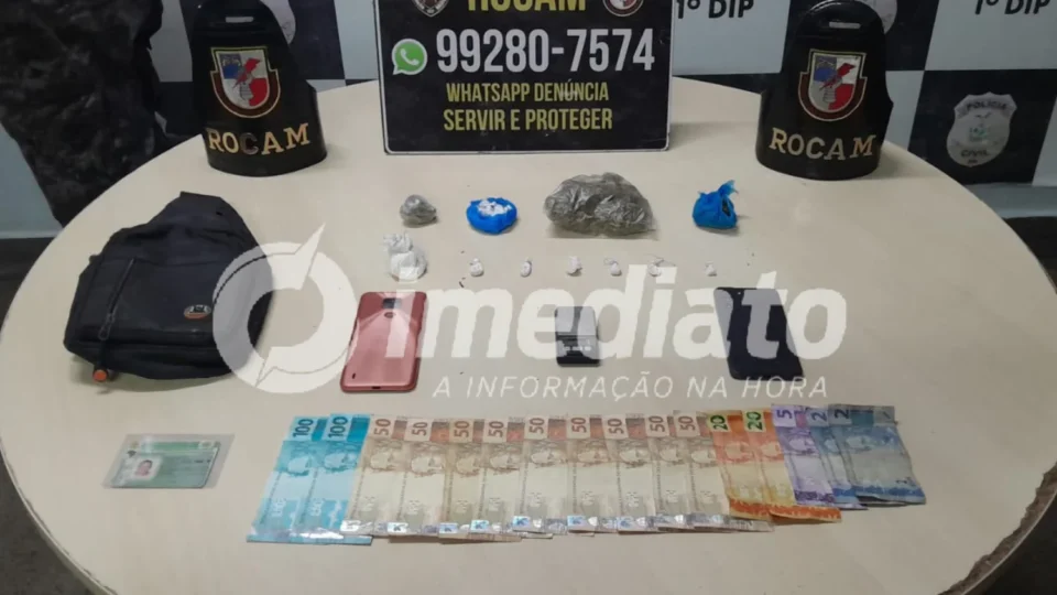 VEJA VÍDEO: Foragido por tráfico é capturado com drogas e dinheiro durante fuga no Japiim