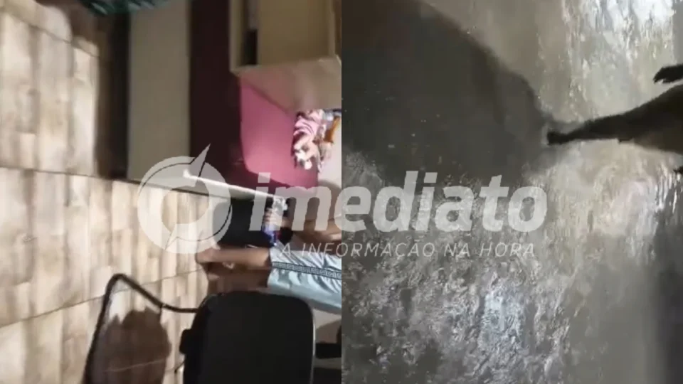 VEJA VÍDEO: Temporal alaga casas e moradores erguem móveis para salvar pertences em Manaus