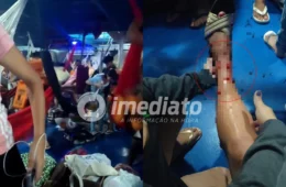 VEJA VÍDEO: Temporal quebra vidro de barco e estilhaços atingem criança durante viagem no interior do Amazonas