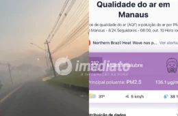 MANAUS SOB NUVEM TÓXICA: fumaça toma a cidade e ar atinge nível muito insalubre