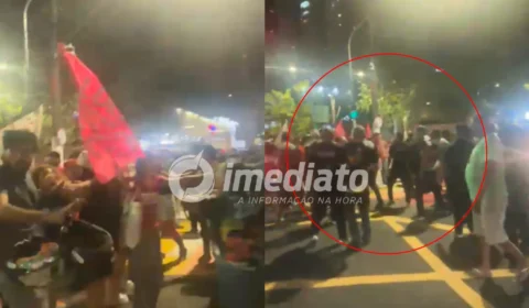 Socos, chutes e correria: apoiadores de Lula e Flávio Bolsonaro entram em confronto no Pará; VEJA VÍDEO