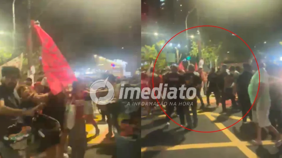 Socos, chutes e correria: apoiadores de Lula e Flávio Bolsonaro entram em confronto no Pará; VEJA VÍDEO