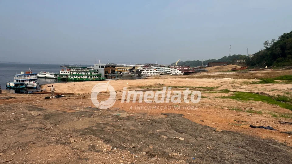 Estiagem mantém Rio Negro em nível baixo e deixa 46 municípios do Amazonas em emergência