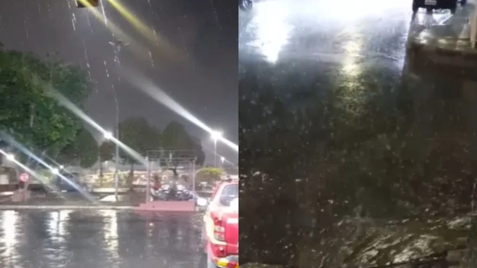 VEJA VÍDEO: chuva atinge áreas de Manaus após dias de calor e fumaça intensa
