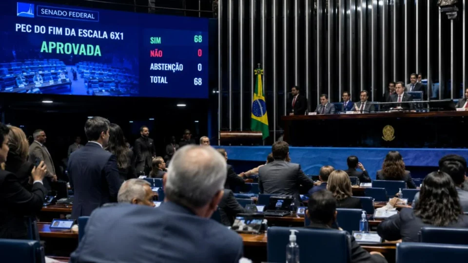 FIM DA ESCALA 6X1! Senado aprova mudança histórica com 75 votos e prevê dois dias de folga