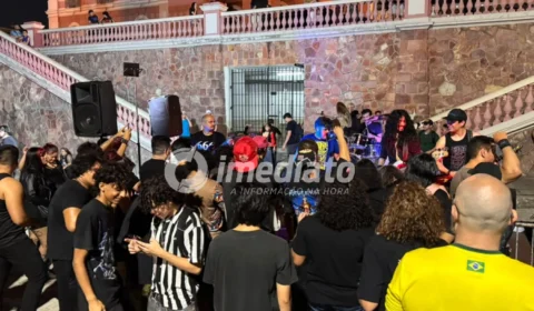 TACACÁ E MUITO ROCK: Largo São Sebastião vira palco de tributo ao Iron Maiden em Manaus