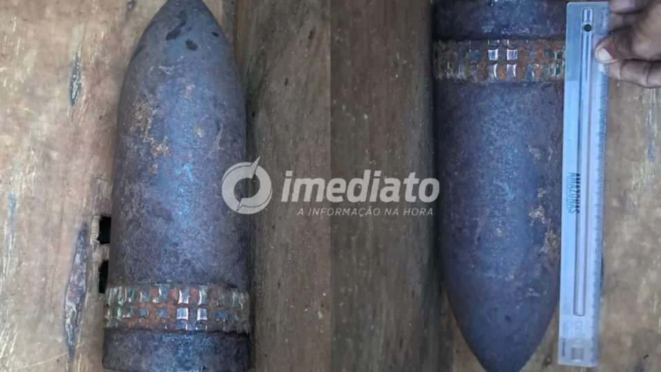 VEJA AS IMAGENS: Equipe antibomba é acionada após pescadores encontrarem objeto desconhecido e levarem material para casa