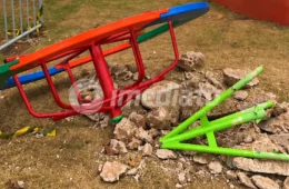 Brinquedos do Parque Circuito são interditados dias após revitalização