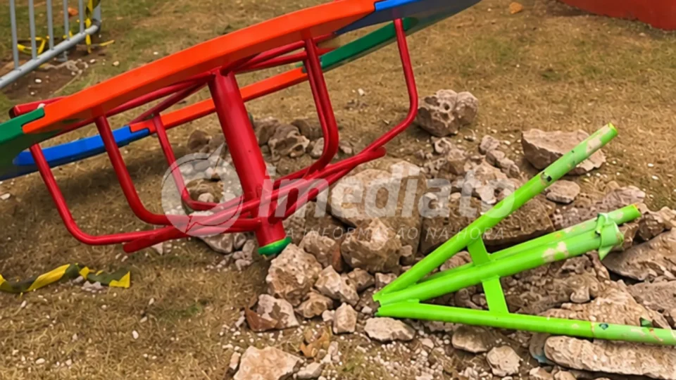 Brinquedos do Parque Circuito são interditados dias após revitalização