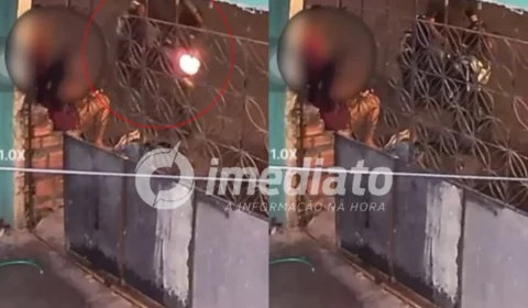 VEJA VÍDEO: Mulher com bebê no colo é encurralada por assaltante armado em Manaus